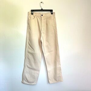 Ozma denim cream pant size 30 runs a little small